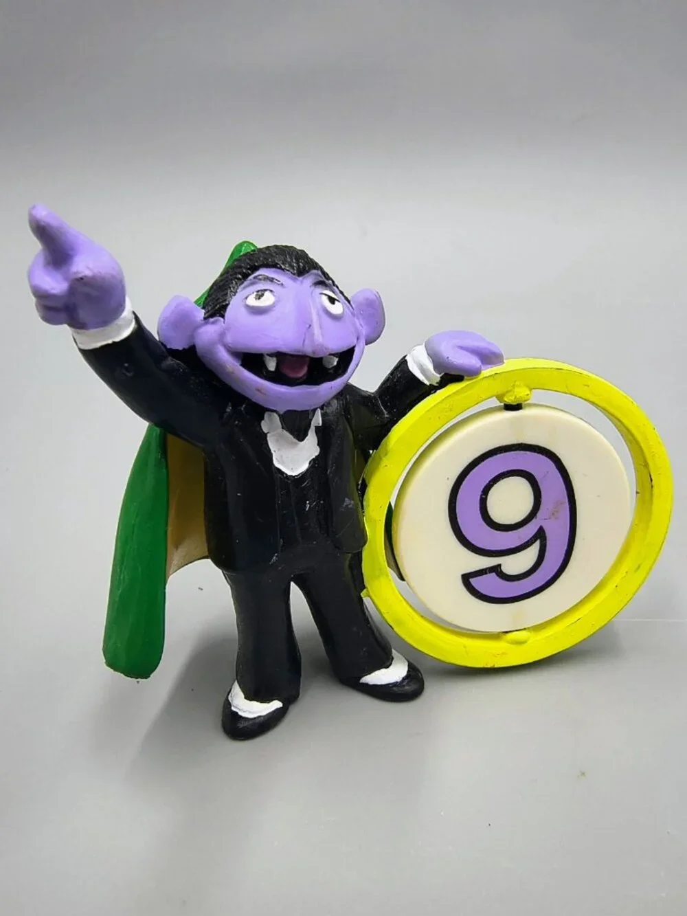 Sesame Street Count Number 9 Rotating Stars Cake Topper Pvc Figure Applause 3